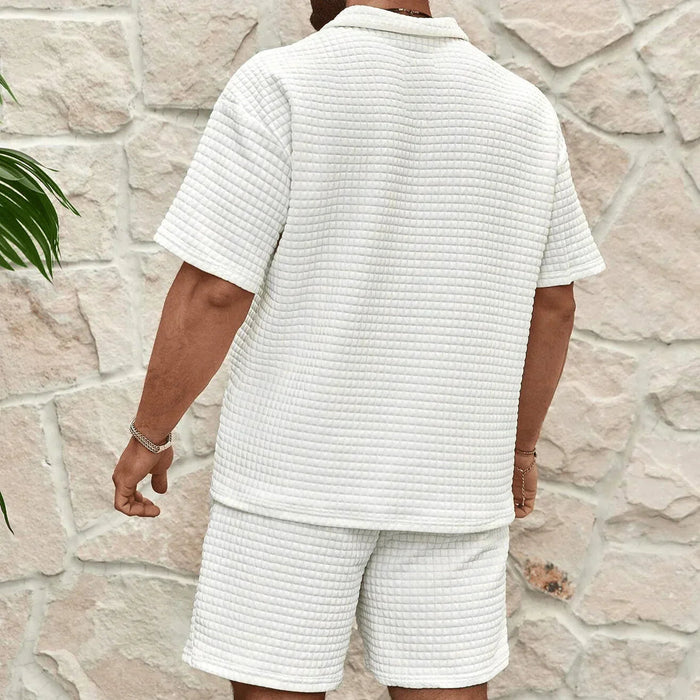 Atmungsaktives Herren T-Shirt Set – lässiger Schnitt, weiche Baumwolle, für Sommeraktivitäten 1