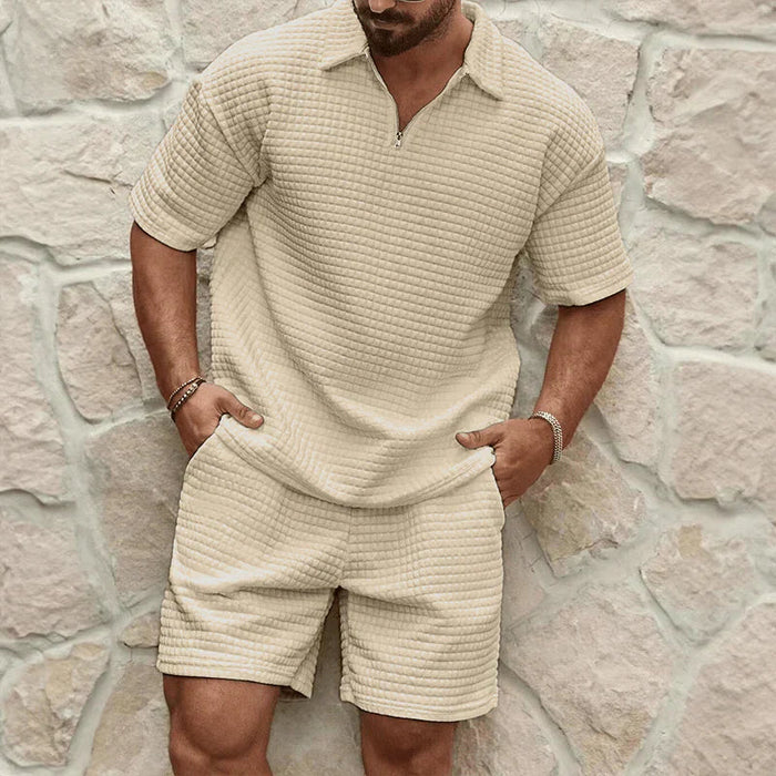 Atmungsaktives Herren T-Shirt Set – lässiger Schnitt, weiche Baumwolle, für Sommeraktivitäten 3