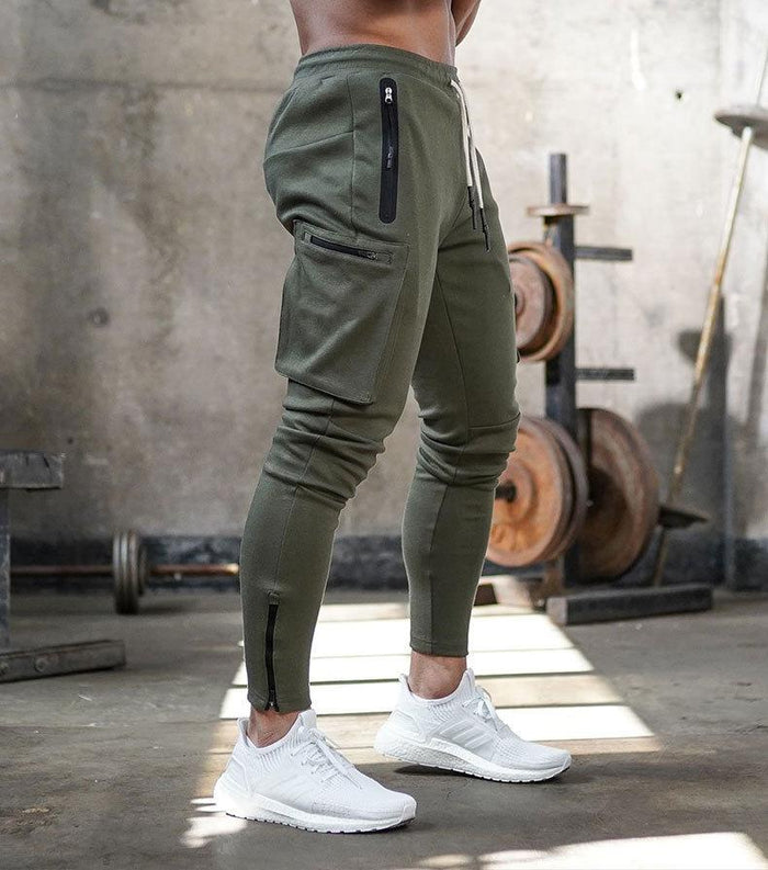 Breathable men's track pants – flexible slim fit, soft fabric, for active lifestyle 6