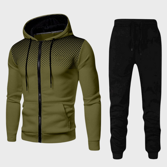 Atmungsaktiver Herren Trainingsanzug – Slim Fit, weiche Materialien, für Sport und Freizeit 0