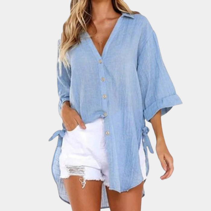 Breathable women’s blouse – casual fit, lightweight fabric, for summer outings 1