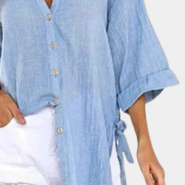 Breathable women’s blouse – casual fit, lightweight fabric, for summer outings 3