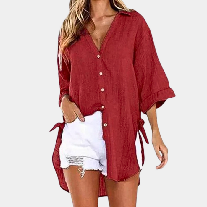 Breathable women’s blouse – casual fit, lightweight fabric, for summer outings 6