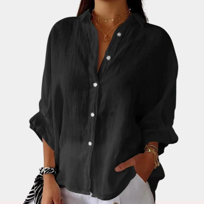 Breathable women’s blouse – comfortable fit, lightweight fabric, for summer outings 4