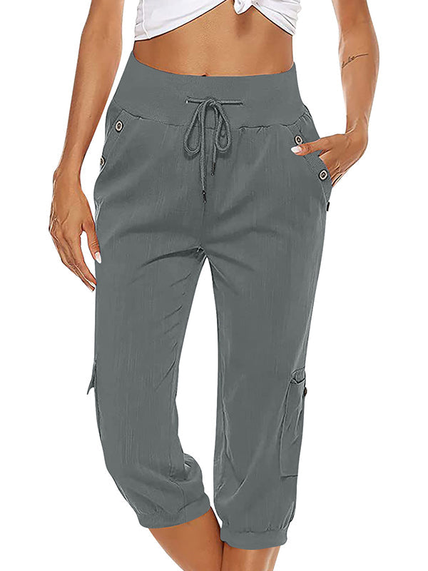 Bequeme Damen Freizeithose – elastische Bündchen, 100% Baumwolle, für Alltag und Sport 1