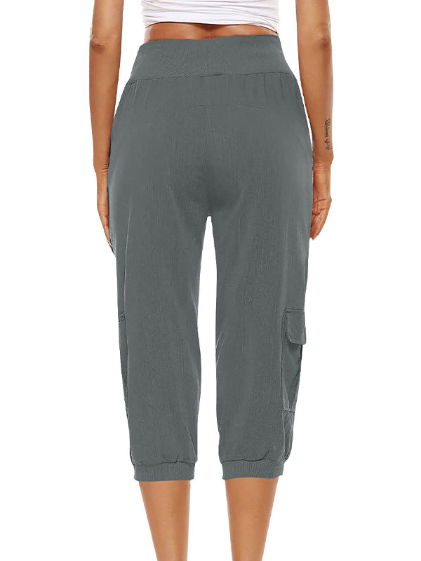 Bequeme Damen Freizeithose – elastische Bündchen, 100% Baumwolle, für Alltag und Sport 2