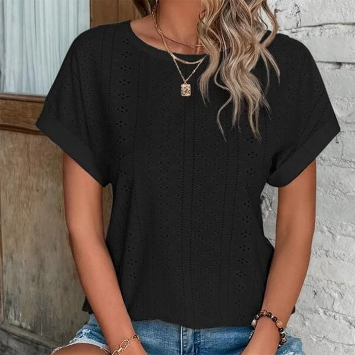Atmungsaktives Damen Hemd – lässiger Schnitt, Polyester, für den Alltag 1