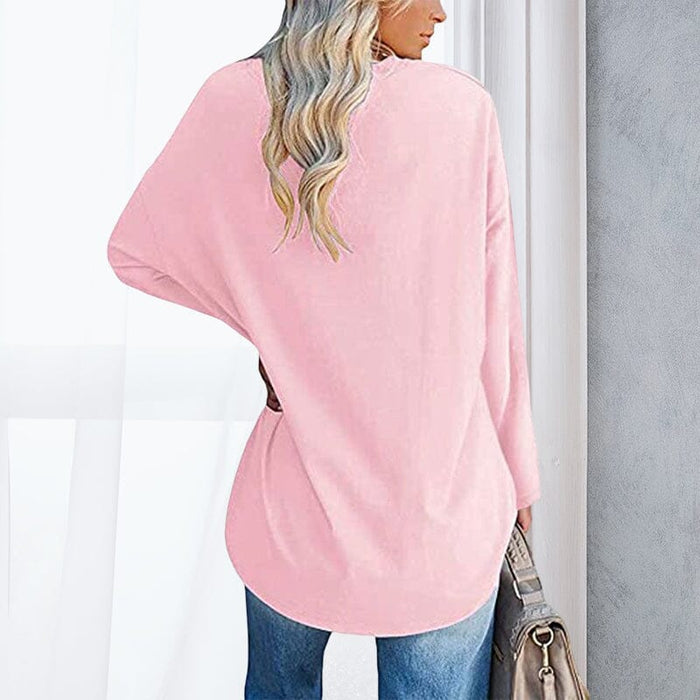 Atmungsaktives Damen T-Shirt – lockerer Schnitt, Baumwolle, für Frühling und Sommer 7