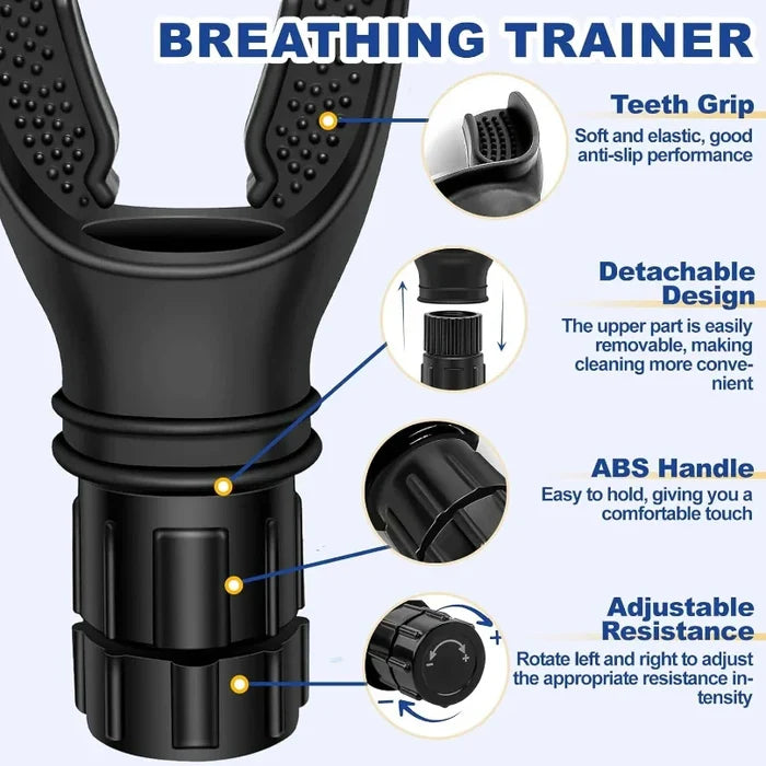 Breathing Trainer Lung Exerciser Adjustable Resistance