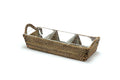 Calaisio Rectangular Serving Tray with 3 Dishes