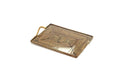 Calaisio Small Rectangular Serving Tray with Glass