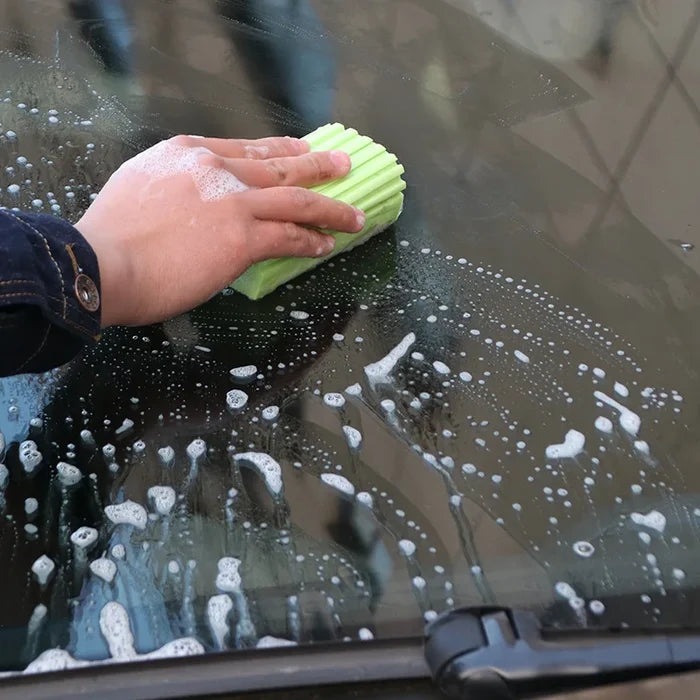 Car Wash Sponge PVA Wavy Design TikTok Viral Fall 2025 High-Absorbency Auto Detailing Tool