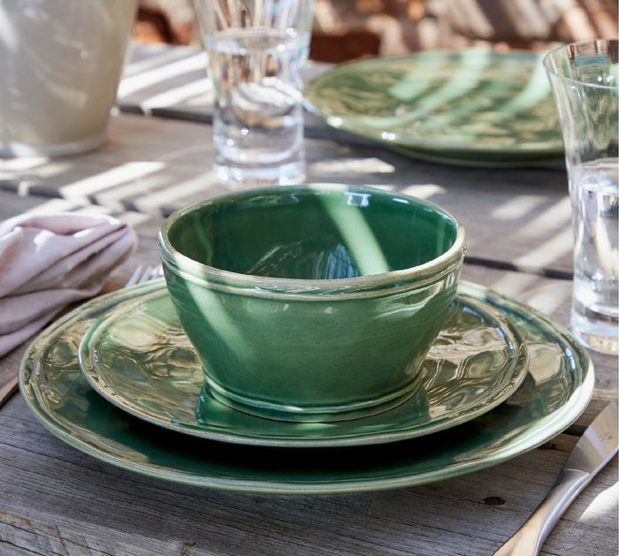 Casafina Fontana Salad Plate - Forest Green