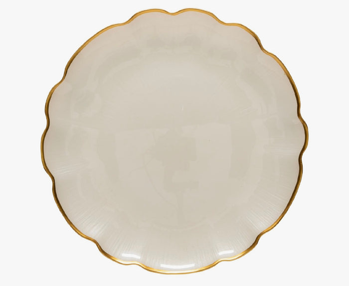 Casafina Francesca Gold Glass Rimmed Charger
