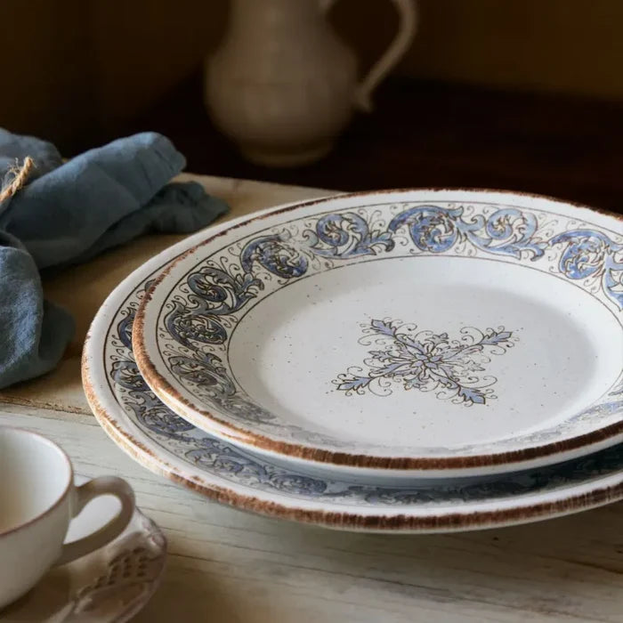 Casafina Sardegna Dinner Plate - White/Blue