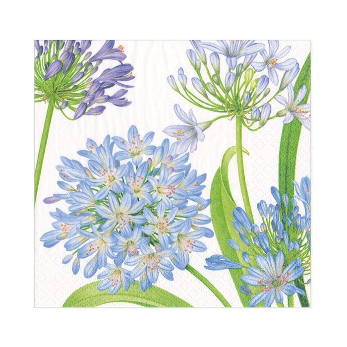 Caspari Agapanthus Garden Paper Luncheon Napkins