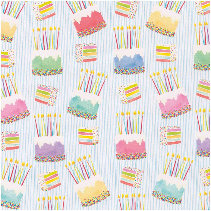 CasparI Birthday Cake Wrapping Paper