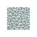 Caspari Blue Pontchtrain Scallop Paper Cocktail Napkins