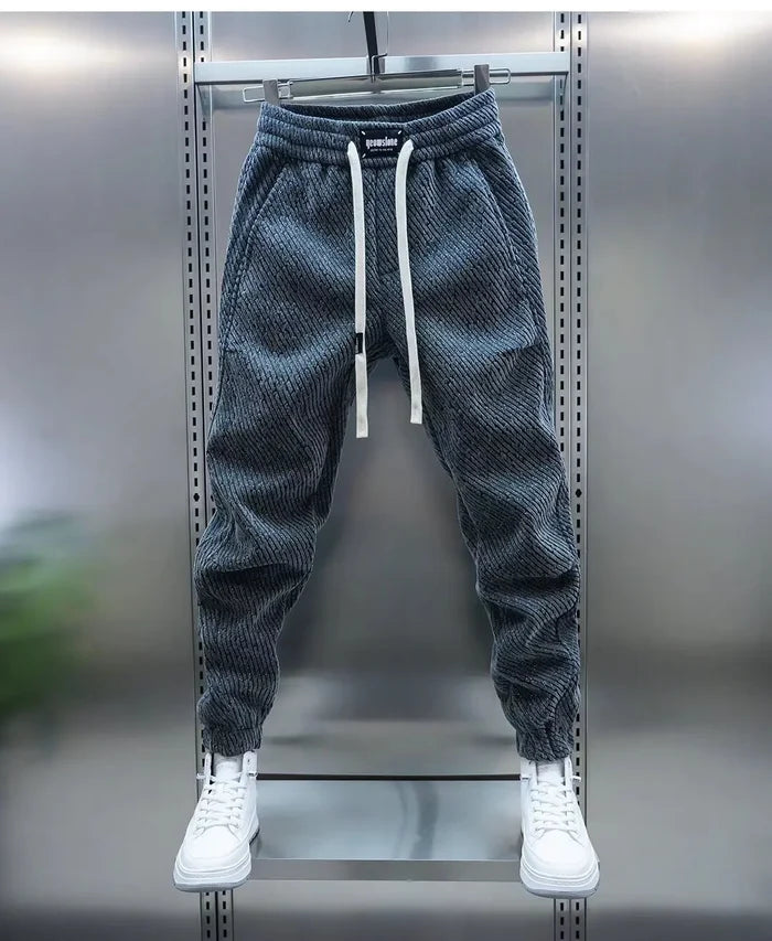 Casual Patterned Men's Trousers with Adjustable Fit and Breathable Fabric, Modern Design for Stylish Comfort-4