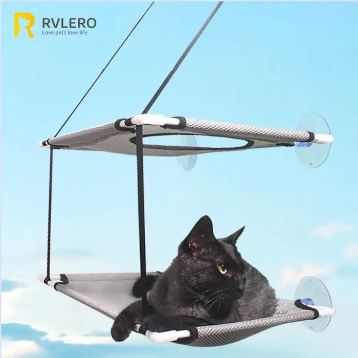 Cat Hammock Window Bed Double Decker Suction Cup Mount Sunny Seat Fall 2025 Wall Mounted Cozy Napping Spot