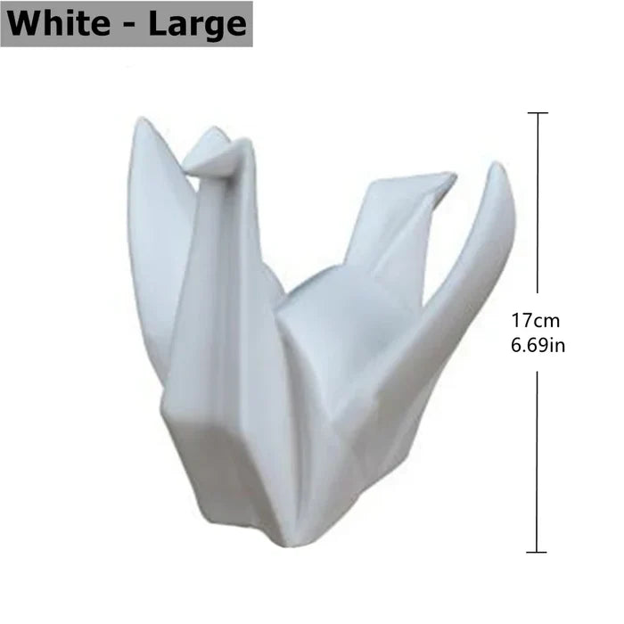 Ceramic Bird Statue Origami Sculpture Modern Desktop Home Decor Fall 2025 Accent Minimalist Office Gift