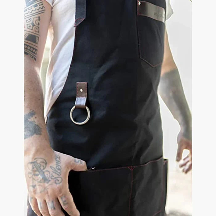 Chef Apron Canvas Work Apron Fall 2025 Professional Waterproof Cooking Apron With Pockets Durable Gift
