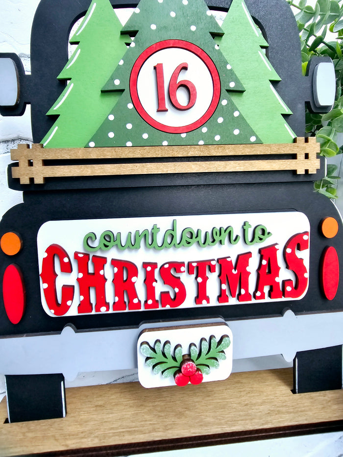 Christmas Countdown Truck Inserts