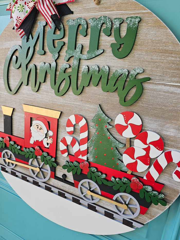 Christmas Train Door Hanger