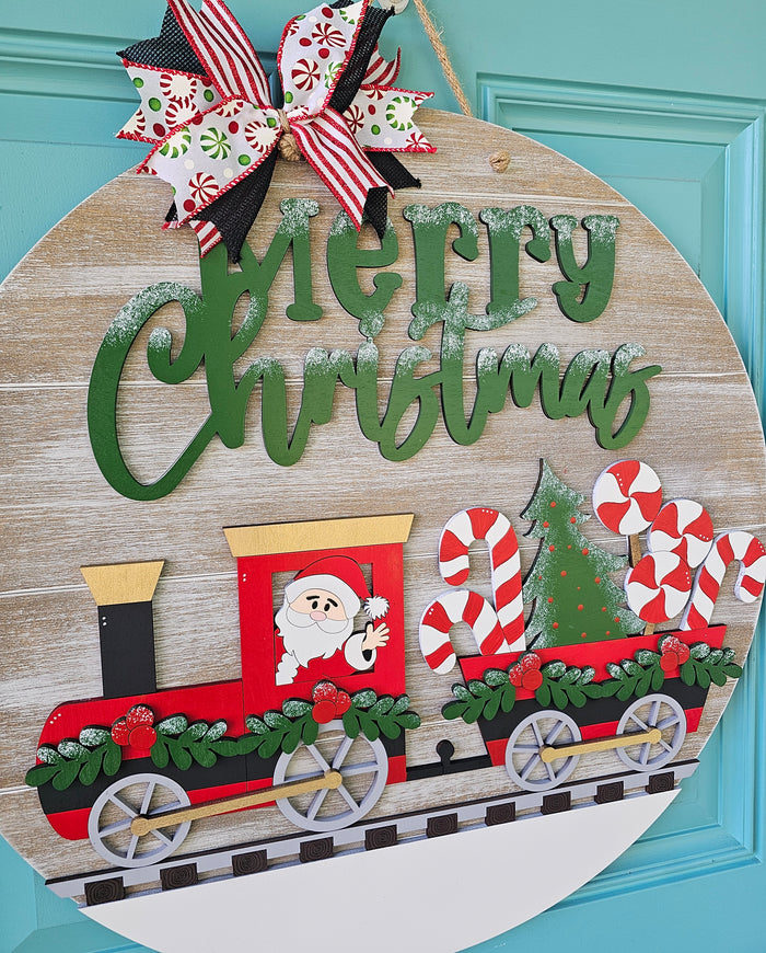 Christmas Train Door Hanger