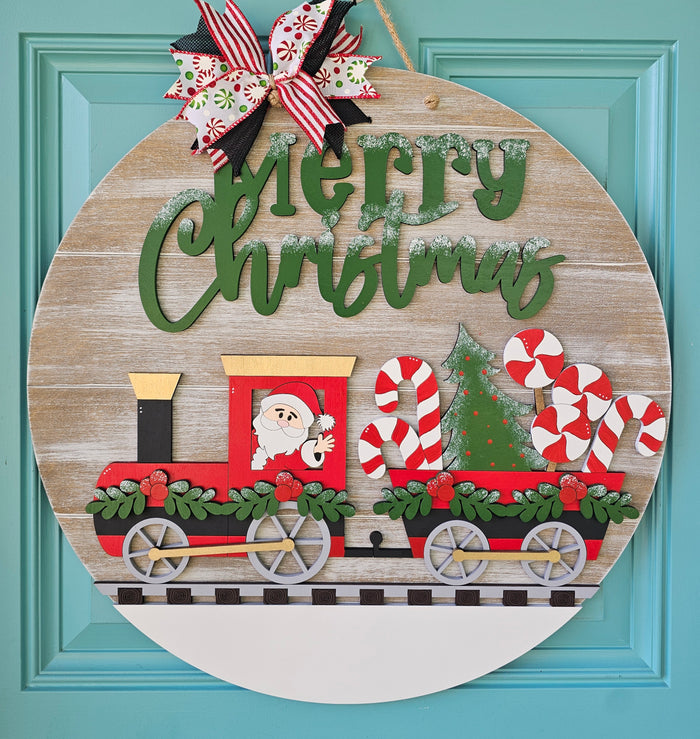 Christmas Train Door Hanger