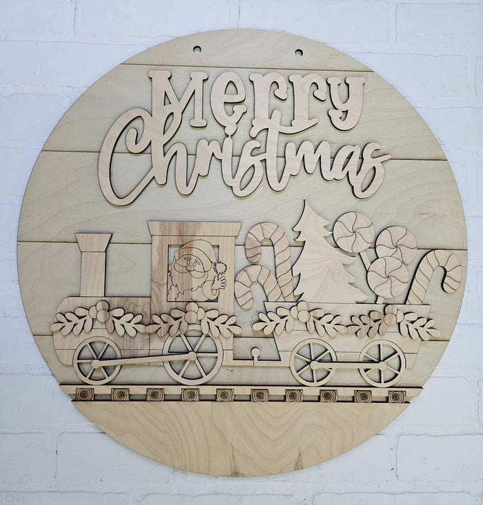 Christmas Train Door Hanger