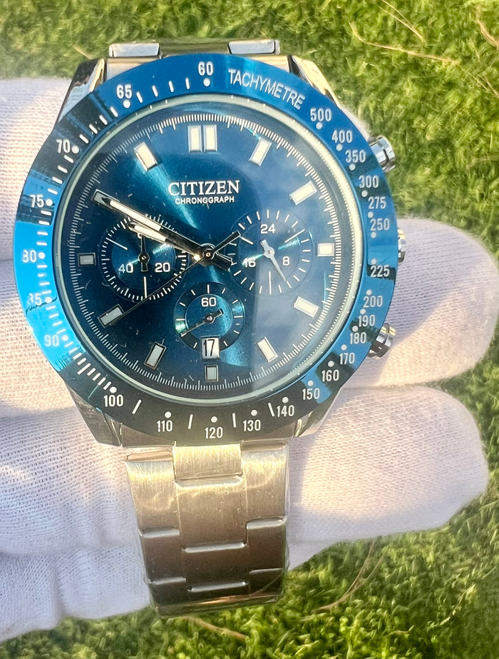 Citizen Eco-Drive, Chrono Avion Brilliant Blue  44mm Quartz Watch CA4500-08X