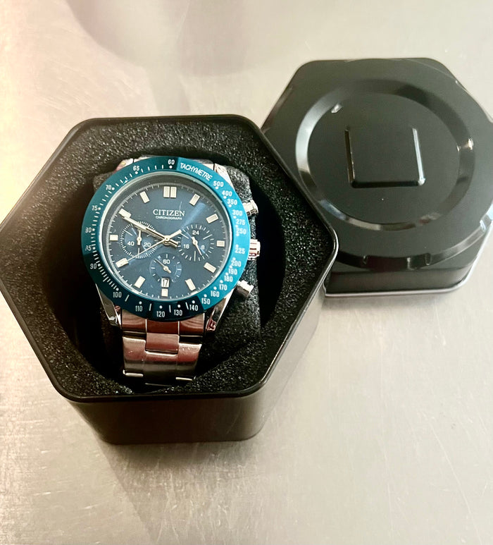 Citizen Eco-Drive, Chrono Avion Brilliant Blue  44mm Quartz Watch CA4500-08X