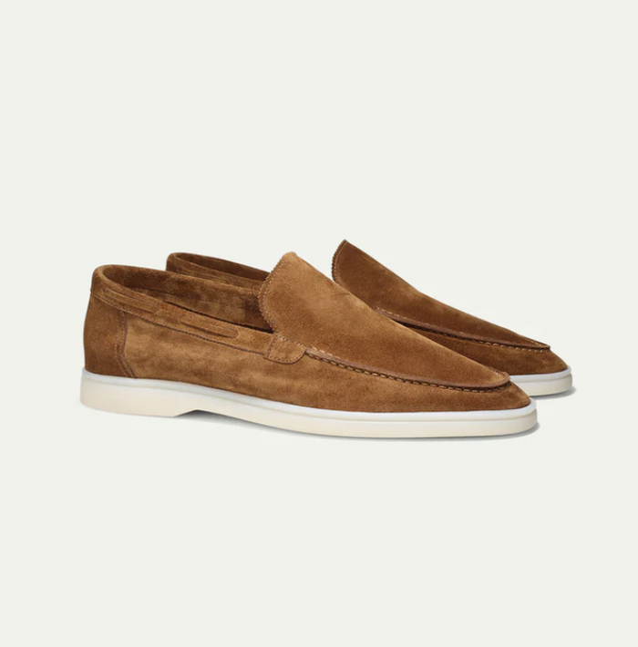 Classic Suede Moccasins for Men and Women, Comfortable Slip-On Moccasin Shoes in Standard Sizes-5