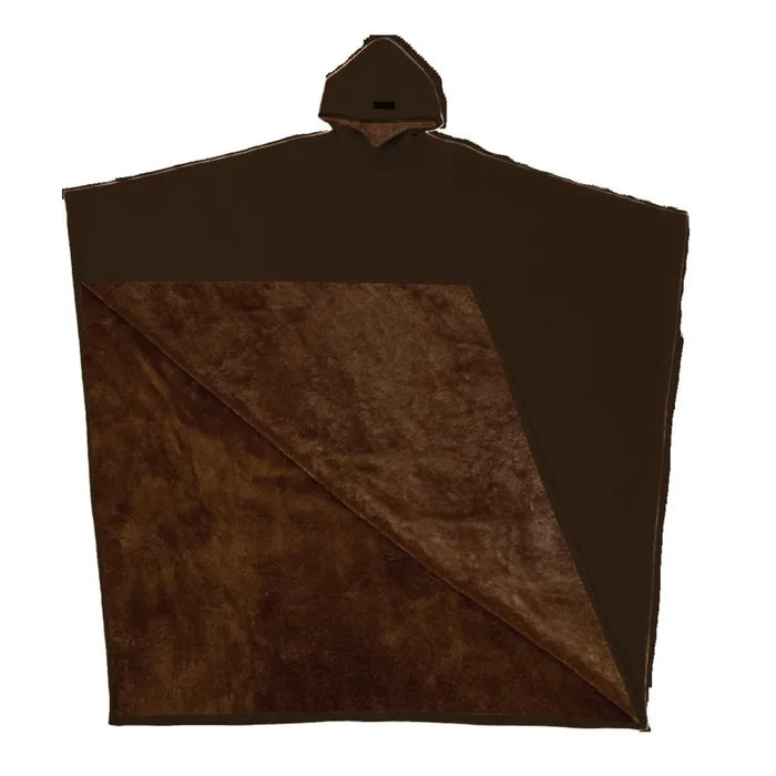Cloak Robe Hoodie Men Casual Loose Solid Color Sweatshirt with Hat