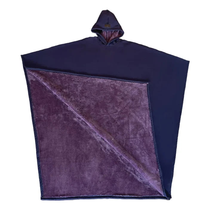 Cloak Robe Hoodie Men Casual Loose Solid Color Sweatshirt with Hat