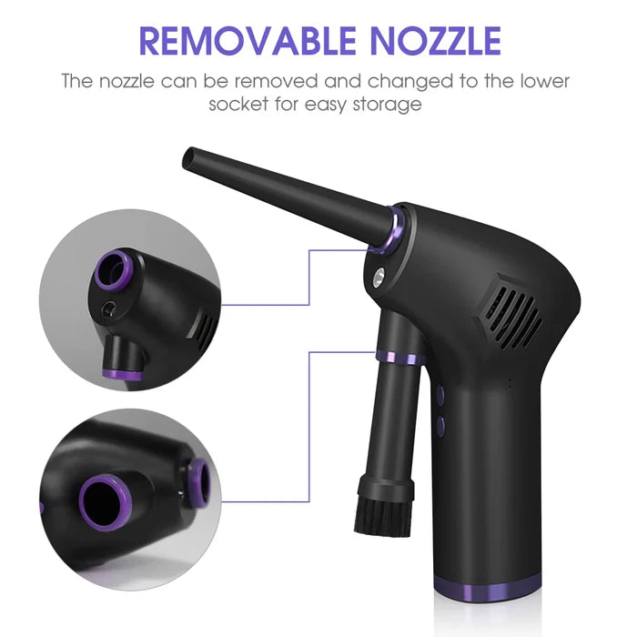 Cordless Air Duster Portable 15000mAh Electric Cleaner - USB Rechargeable Compressed Air Blower