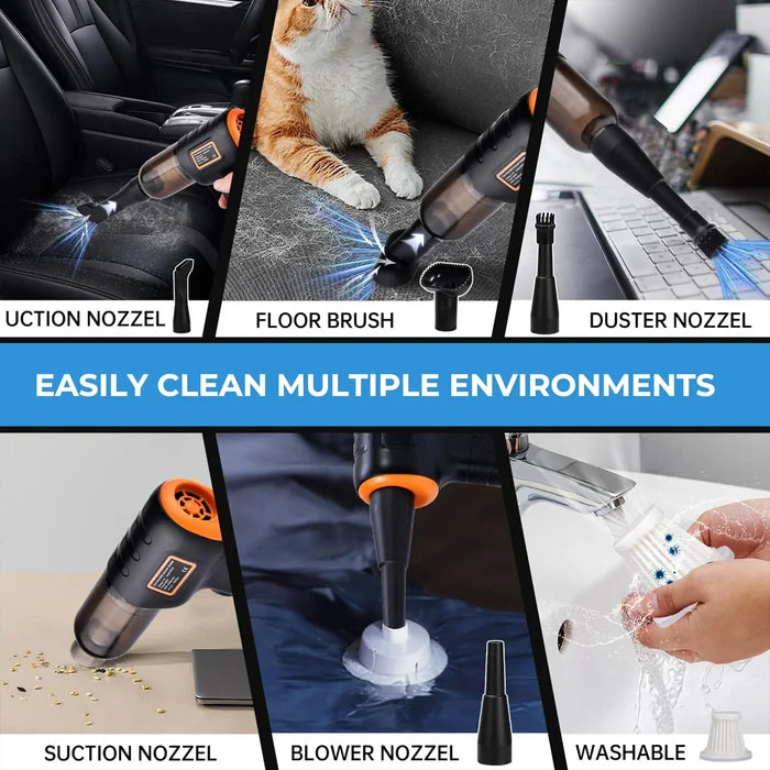 Cordless Car Vacuum Cleaner Handheld Compact Strong Suction