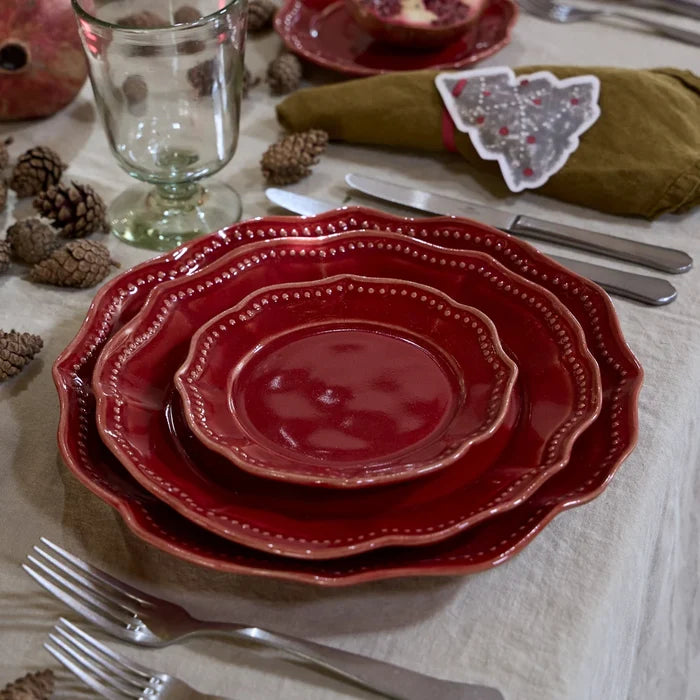 Costa Nova Almara Salad Plate - Ruby
