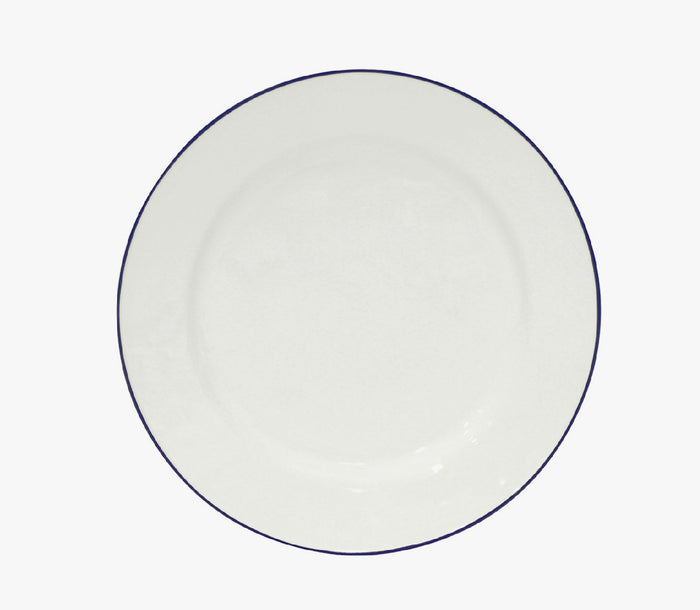 Costa Nova Beja Dinner Plate - White/Blue