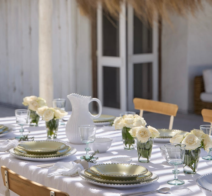 Costa Nova Pearl Dinner Plate - Lily Green