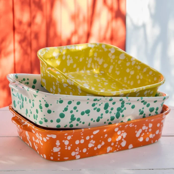 Costa Nova Rafaela Rectangular Baker - Tangerine