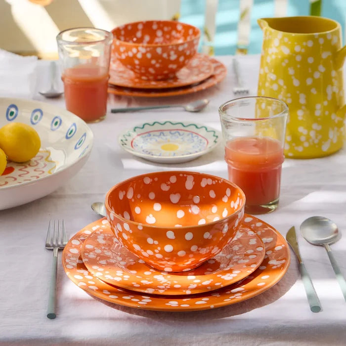 Costa Nova Rafaela Salad Plate - Tangerine