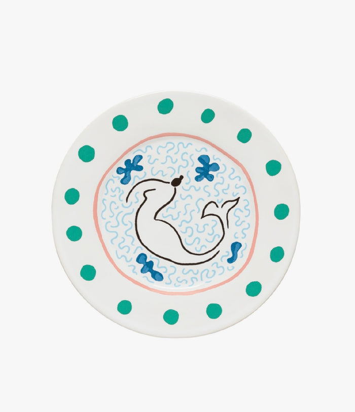 Costa Nova Summer Bliss Salad Plate - Mermaid