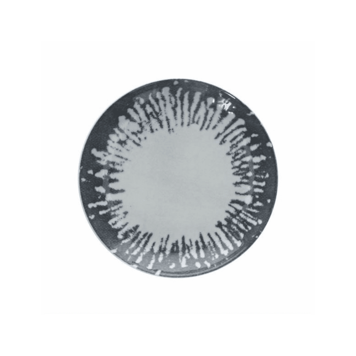 The German Outlet, Tognana, Set of 6 Porcelain Dessert Plate -Goblin Grigio