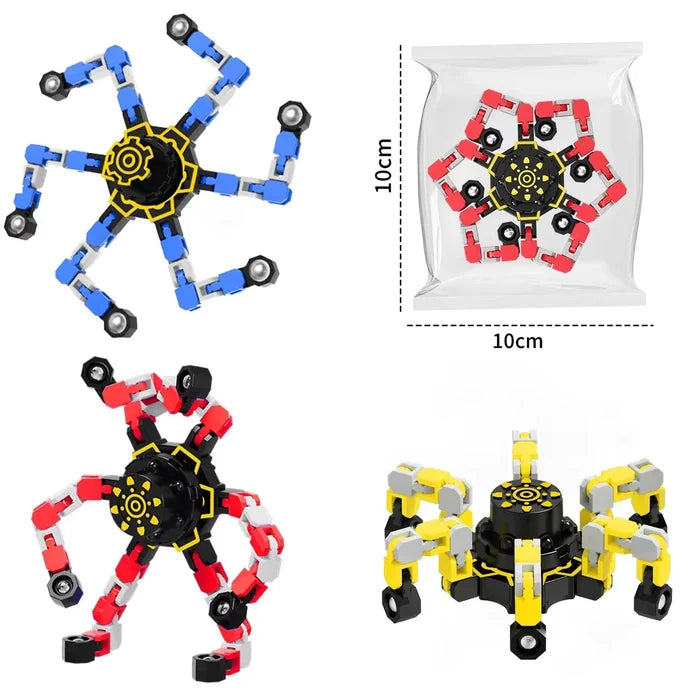 Deformed Fidget Spinner Chain Toy for Stress Relief Gift