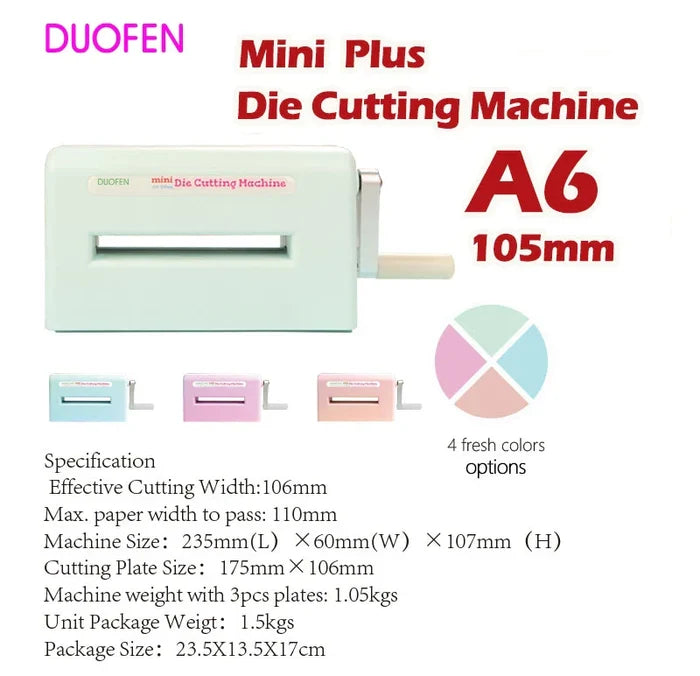 Die Cutting Machine A6 105mm Mini Embossing Tool Crafts