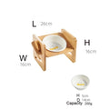 Dog Bowl Stand Adjustable Bamboo Elevated Feeder, Wooden Pet Bowl Holder Fall 2025 Ergonomic Neck Care