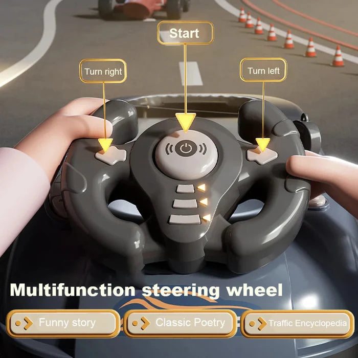 Driving Simulator Toy with Music & Sound Effects for Kids