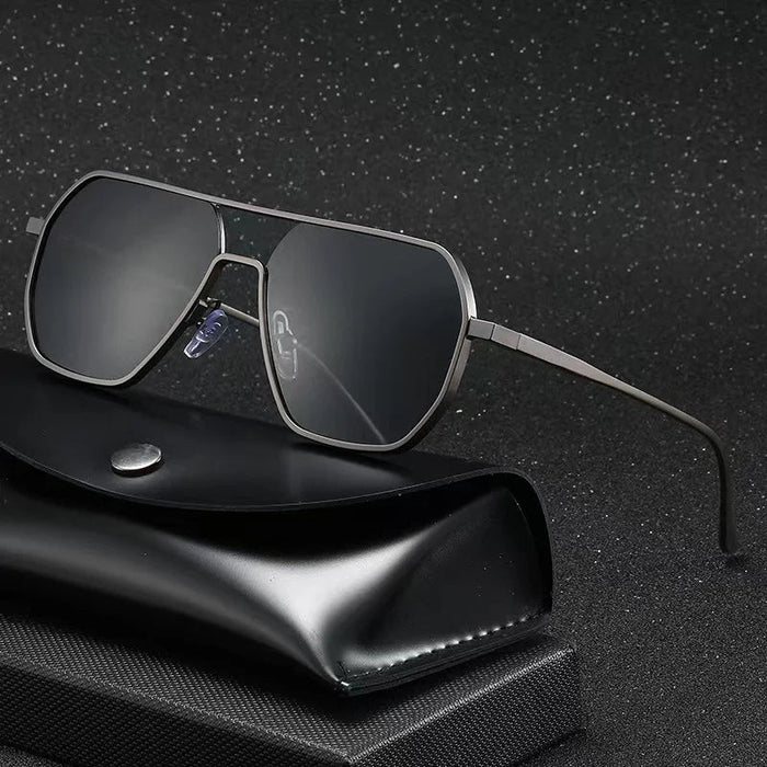 Robuste Herren Sonnenbrille – klassisches Piloten-Design, Edelstahl, für Alltag und Freizeit 1